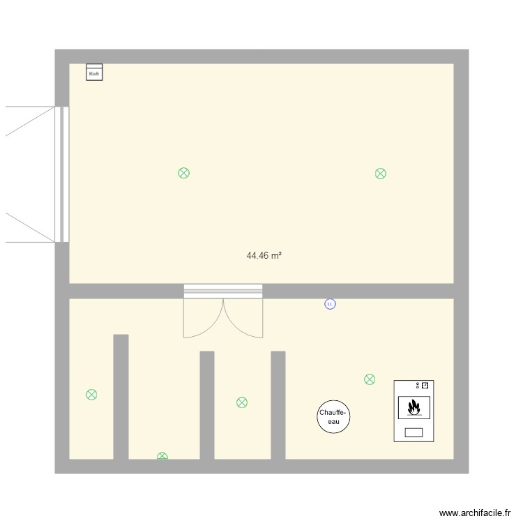 sous sol. Plan de 0 pièce et 0 m2