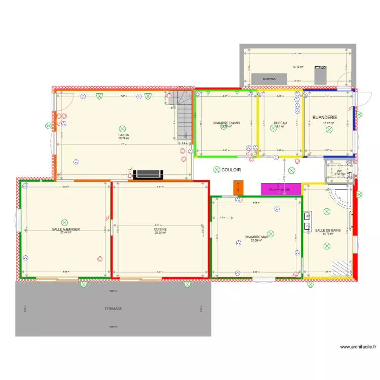 MAISON MAXENCE 2018 HUIT. Plan de 
