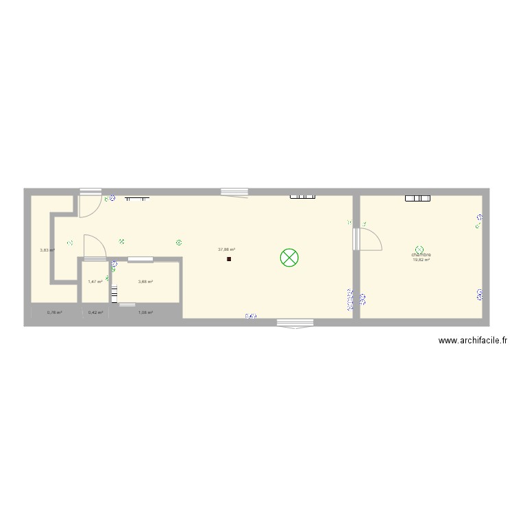 étage. Plan de 0 pièce et 0 m2