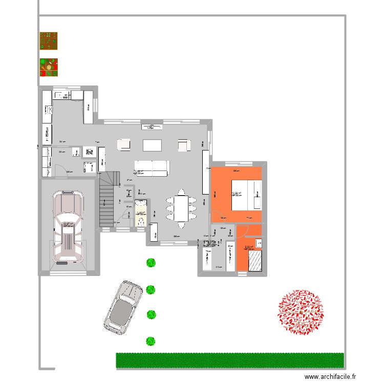 dom c rch. Plan de 6 pièces et 115 m2