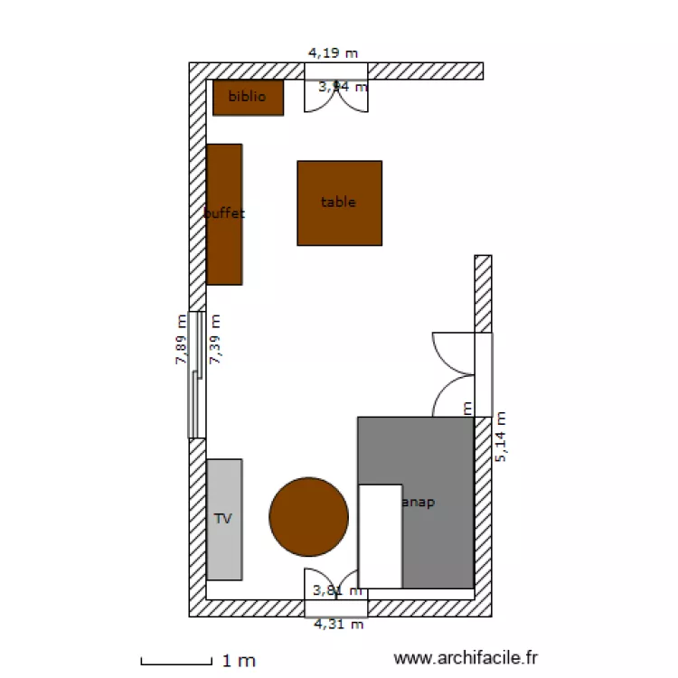 salon. Plan de salon. Plan de