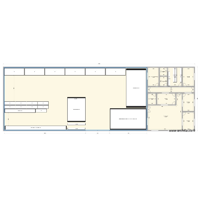 MECALAN. Plan de 12 pièces et 851 m2