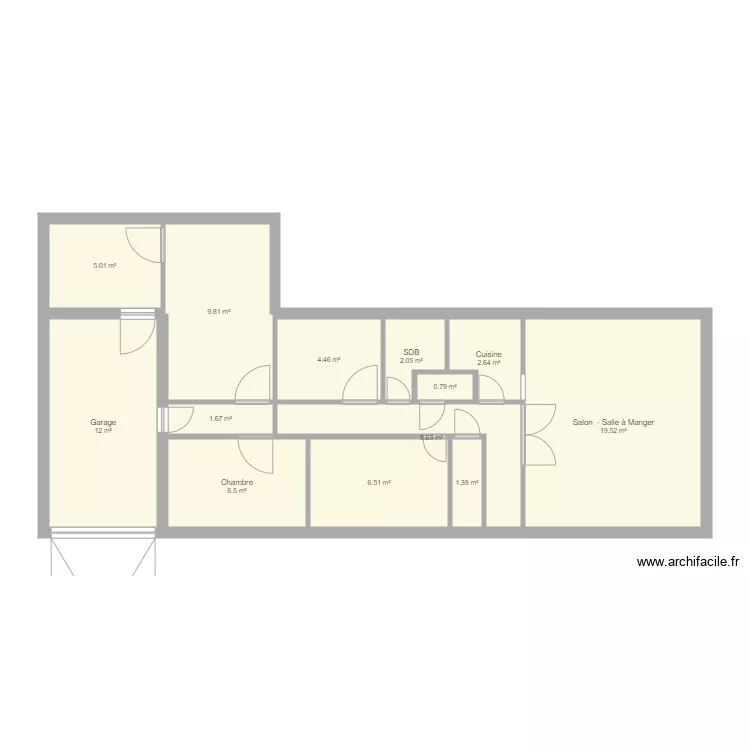 Boulaincourt Modifi&eacute;. Plan de 