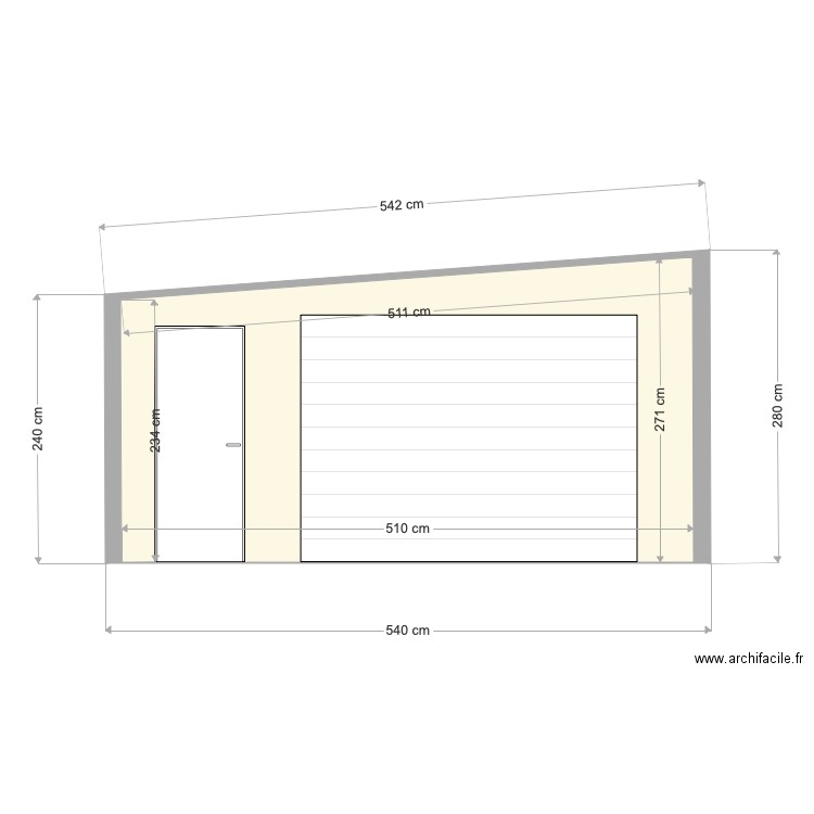 20190326 Projet AUDEGOND Façade avant. Plan de 0 pièce et 0 m2