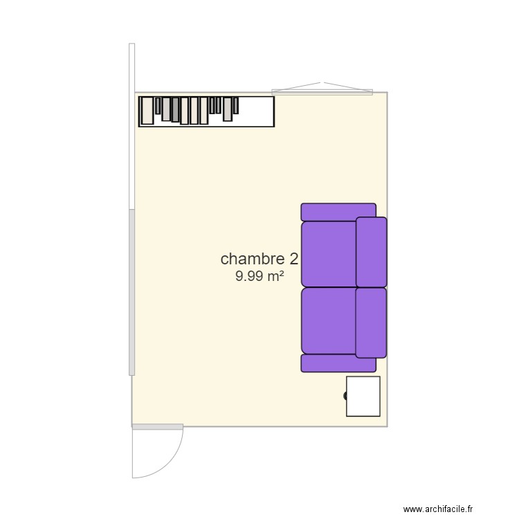 chambre 2. Plan de 0 pièce et 0 m2