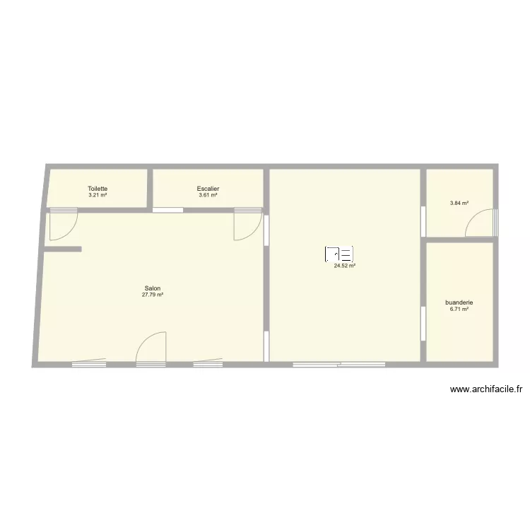 PROJET CUISINE sans mur. Plan de 