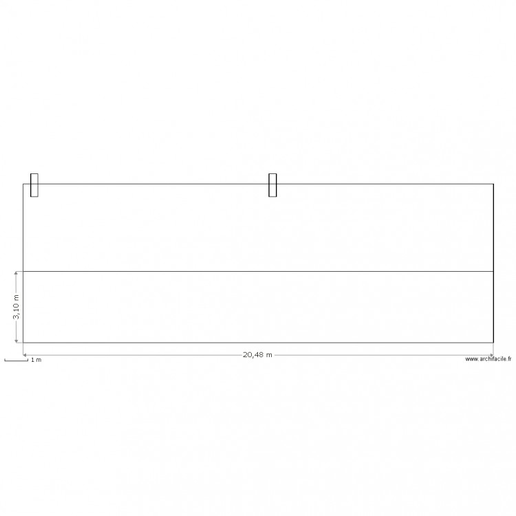 face sud actuel. Plan de 0 pièce et 0 m2