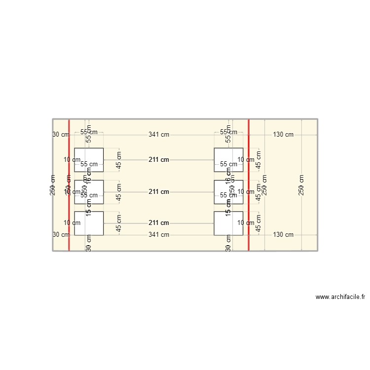 Plan caisson TV. Plan de 0 pièce et 0 m2