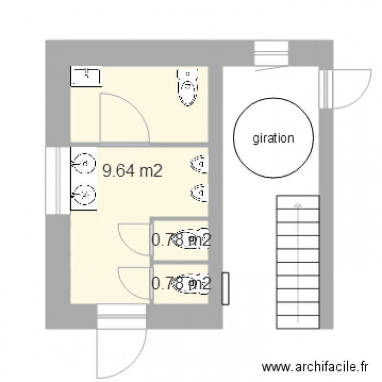 sanitaire du SEJ 5. Plan de 0 pièce et 0 m2