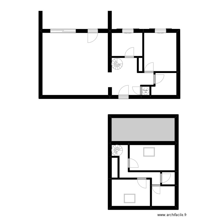 gay. Plan de 12 pièces et 107 m2