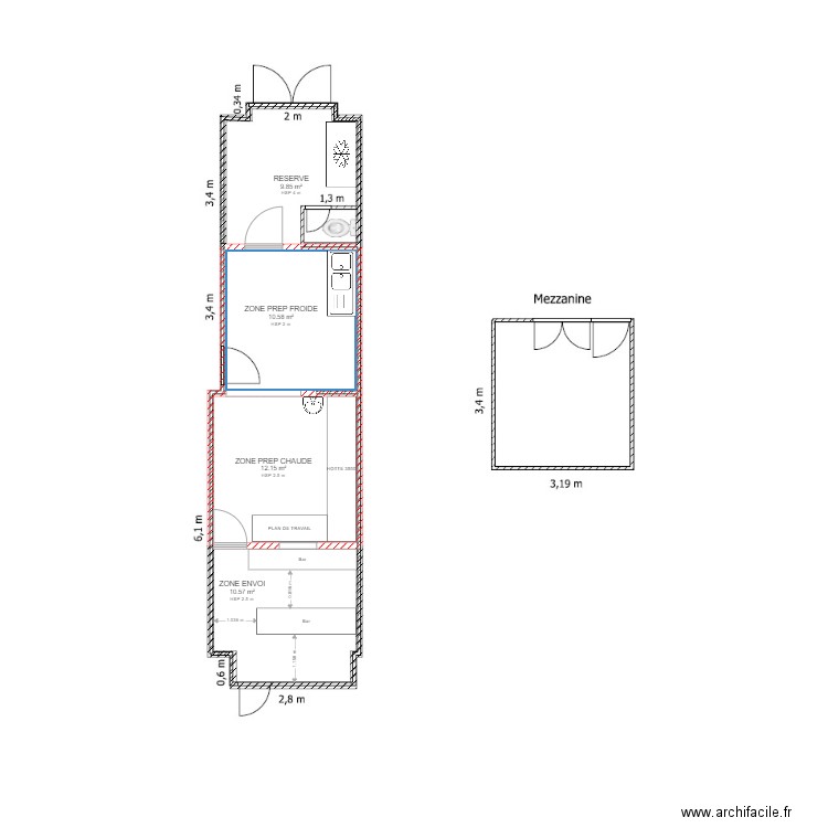 PLAN IMPLANTATION LOCAL JEAN CLAUDE VIVANT. Plan de 0 pièce et 0 m2