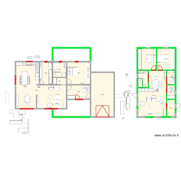 plan pension novembr e. Plan de 14 pièces et 217 m2
