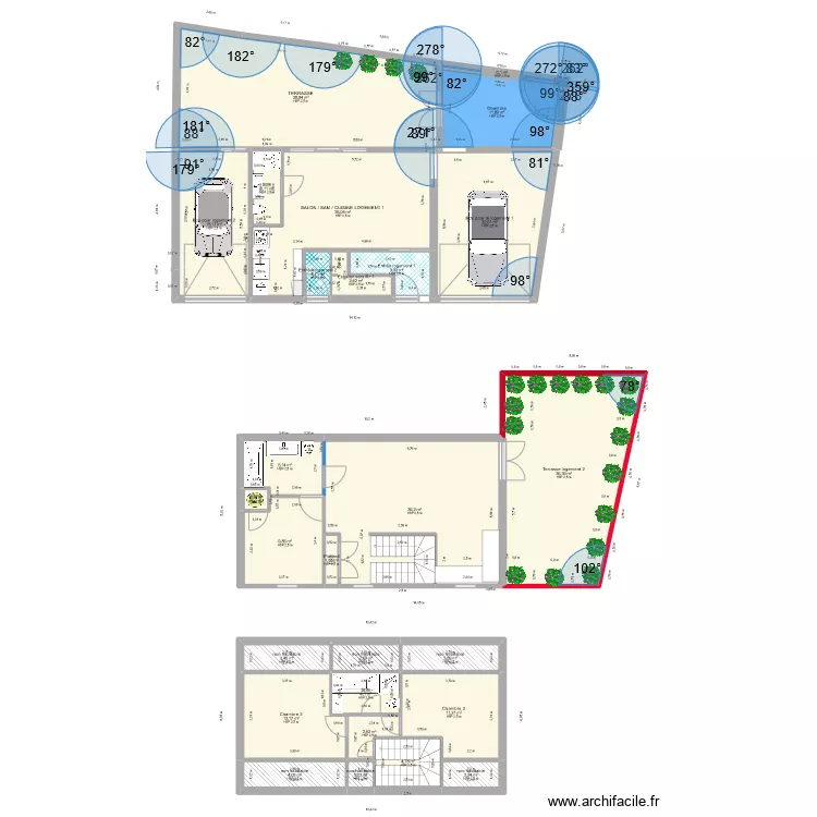 auray RDC et R+1 le 29-07-23 deux places de stationnements V3. Plan de 