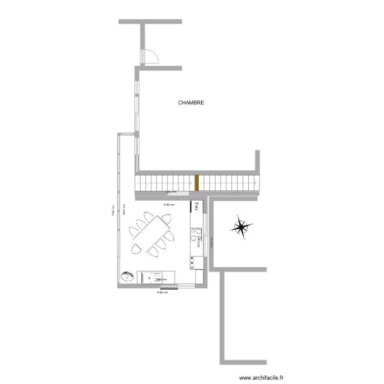 Amenagement cuisine dune. Plan de 