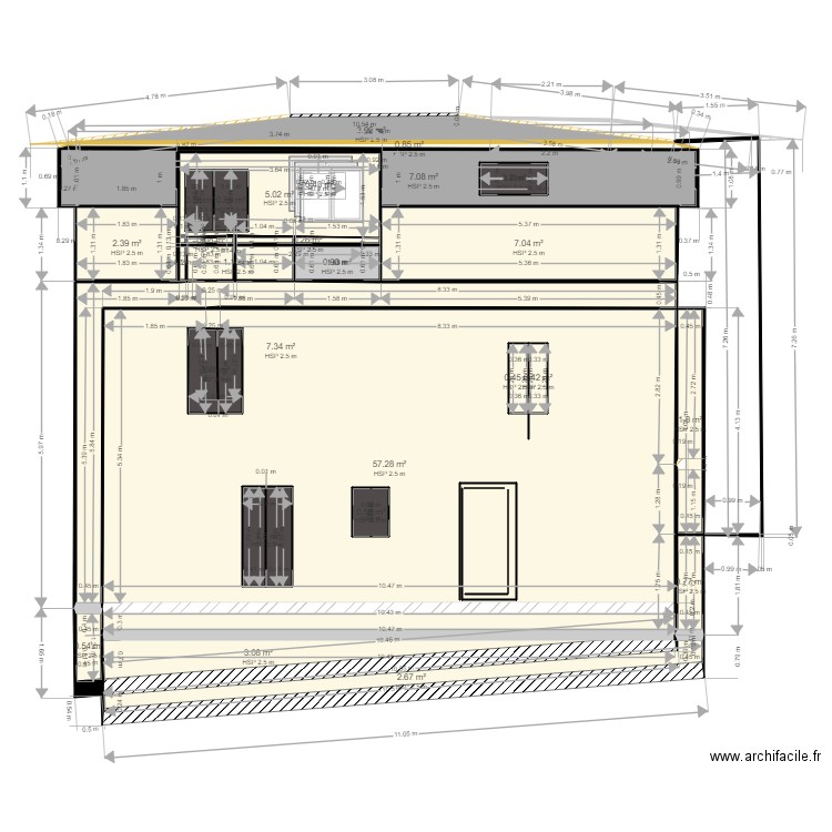 Elevation facade   col jp 2. Plan de 0 pièce et 0 m2