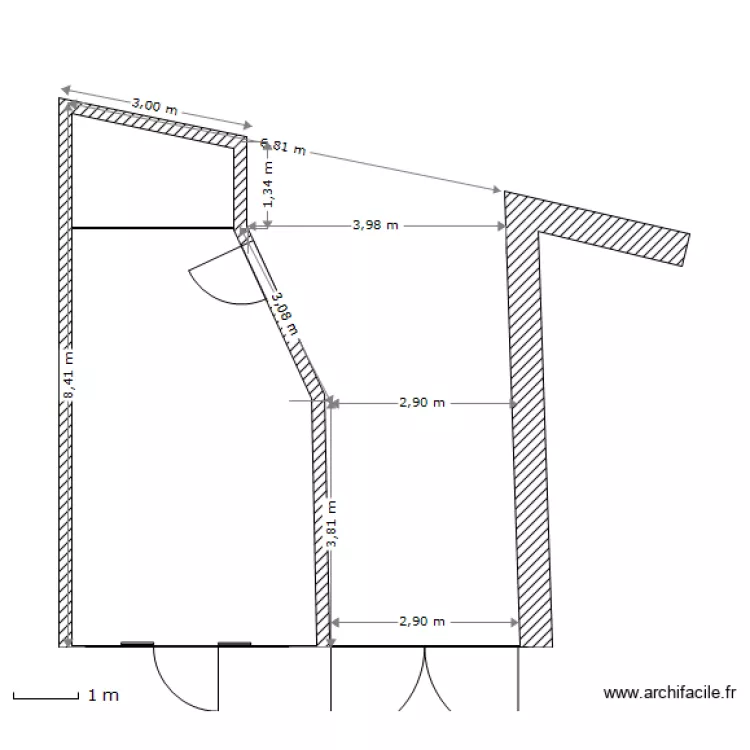 Cour Studio. Plan de 