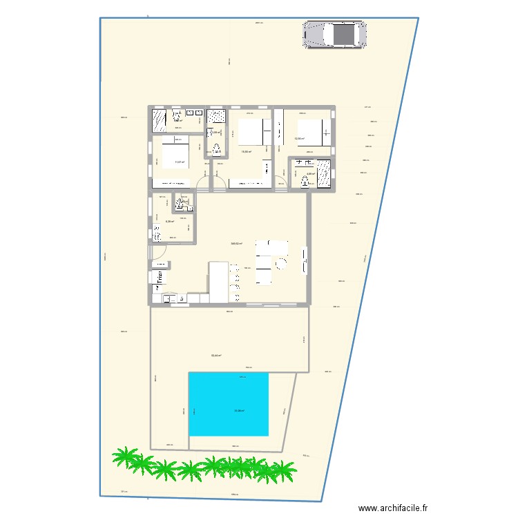 Bryce Gissac intérieur 4. Plan de 11 pièces et 658 m2