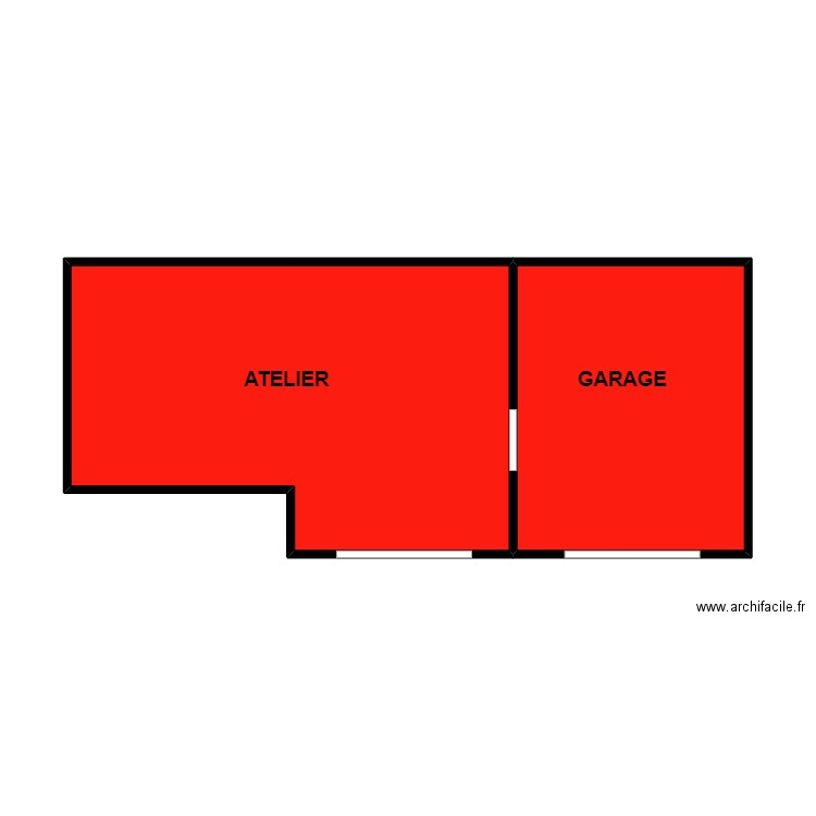 POIROT EXT. Plan de 2 pièces et 39 m2