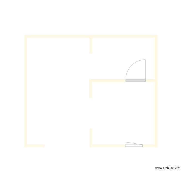 Cellule habitat nue. Plan de 0 pièce et 0 m2