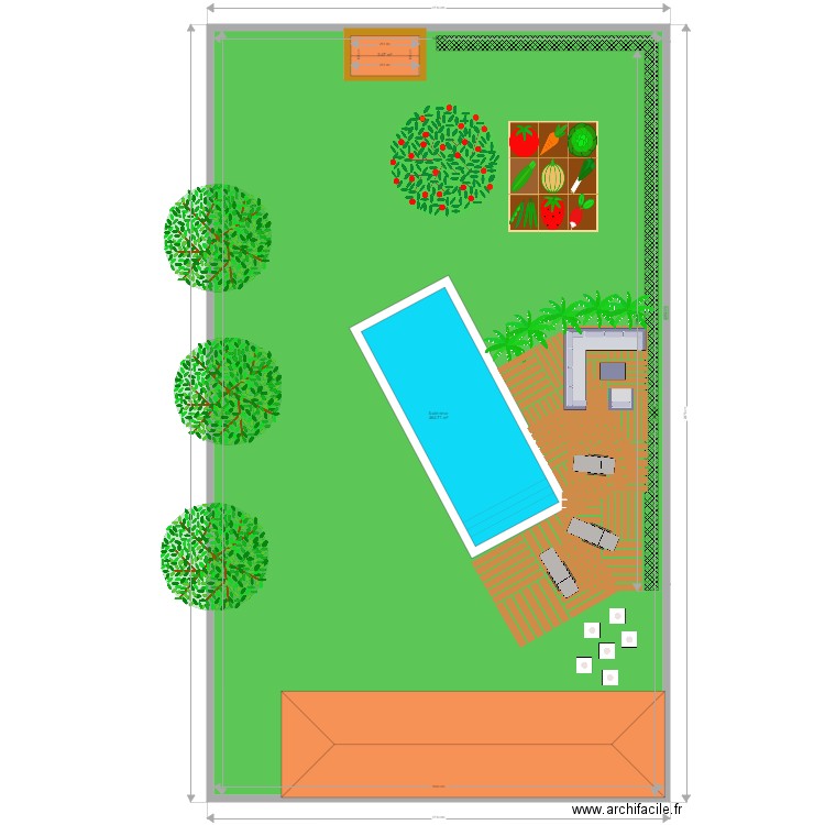 PISCINE. Plan de 0 pièce et 0 m2