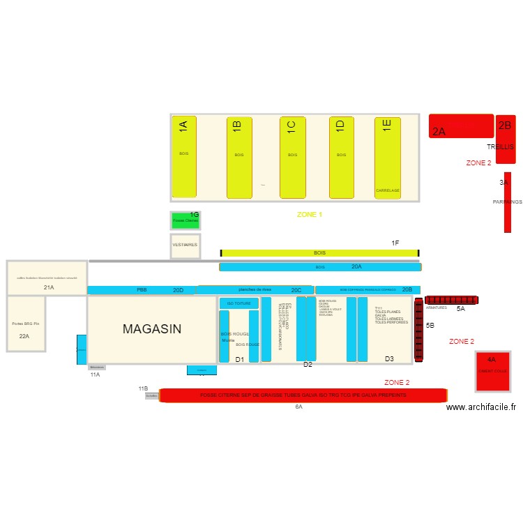 DEPOT CAPESTERRE INVENTAIRE 2021. Plan de 0 pièce et 0 m2