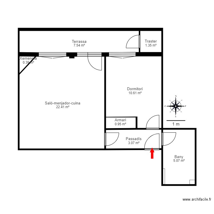 ed els cortals ii 5 2 encamp. Plan de 0 pièce et 0 m2