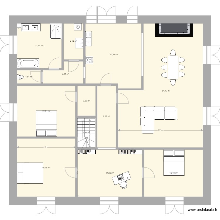 Maison Sophie Adrien 2. Plan de 0 pièce et 0 m2