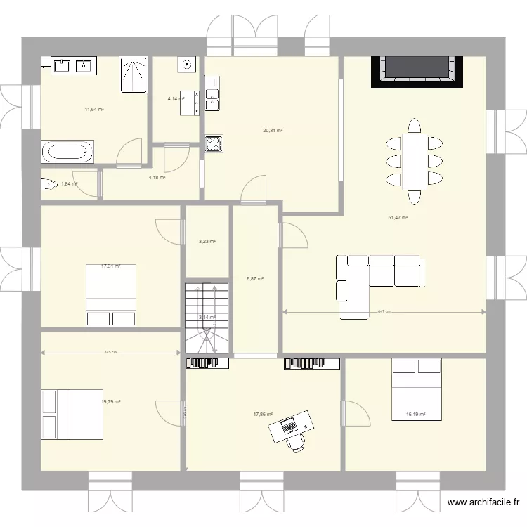 Maison Sophie Adrien 2. Plan de 