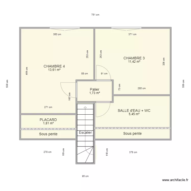 VASSEUR ETAGE FUTUR. Plan de 