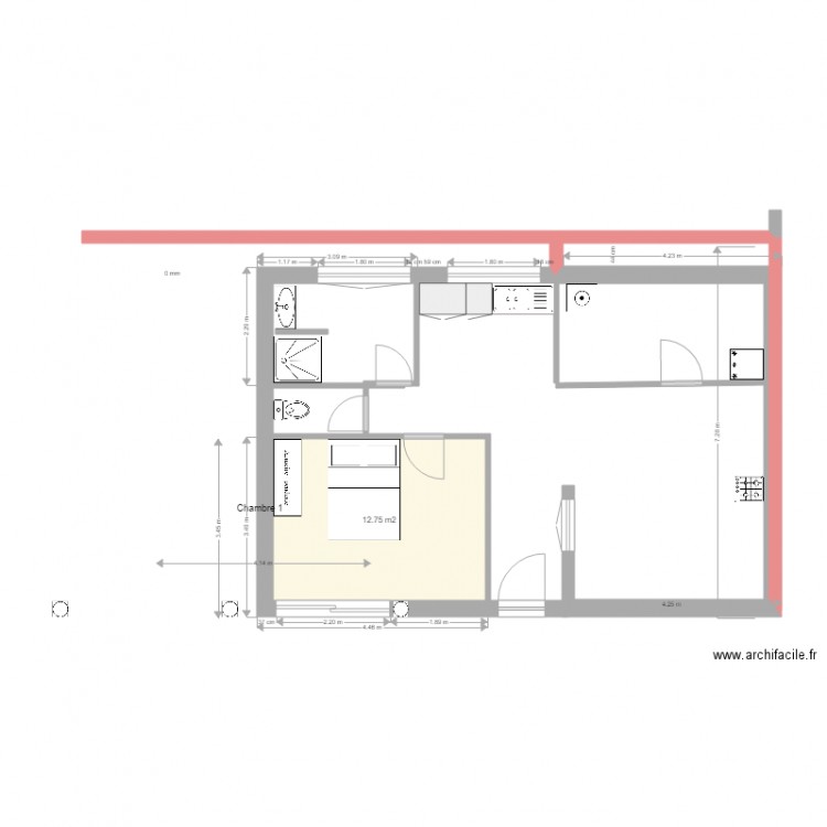 maison petite. Plan de 0 pièce et 0 m2