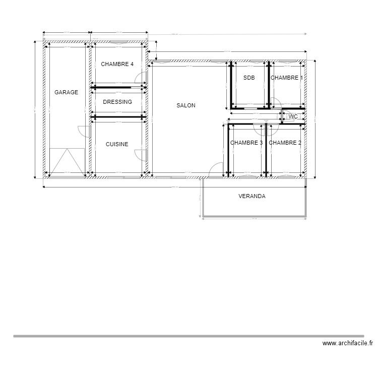 maison originale 1. Plan de 8 pièces et 156 m2