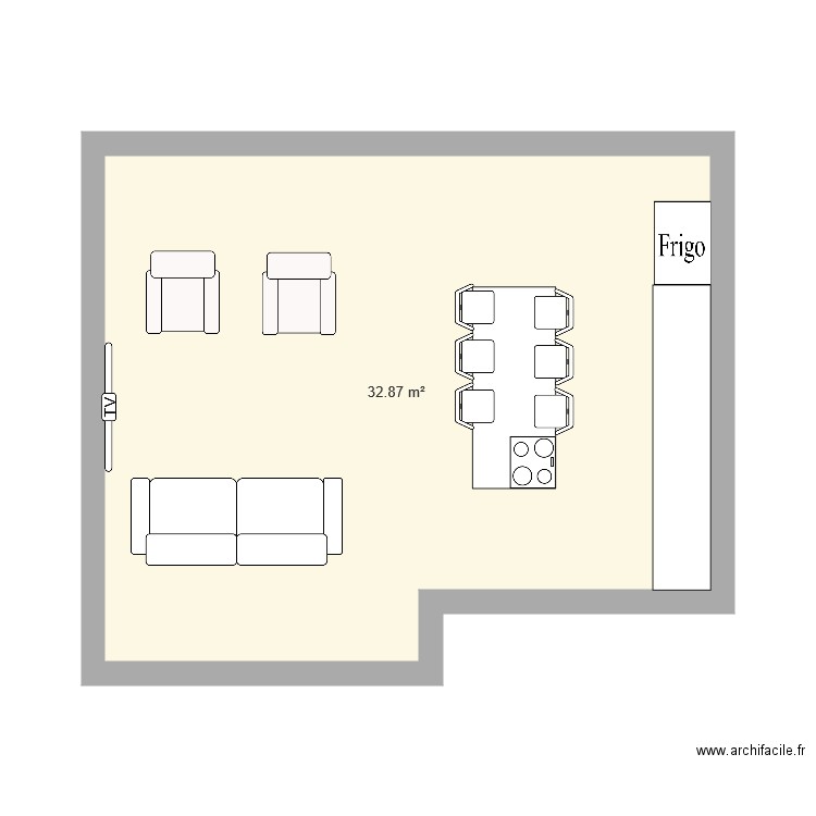 Salon canape 2 fauteuils. Plan de 0 pièce et 0 m2