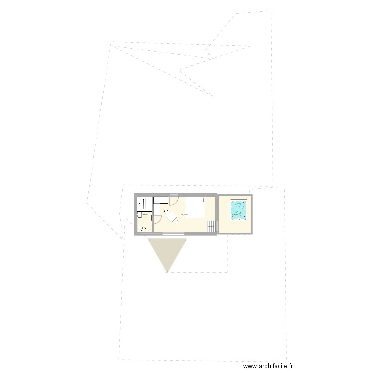 Roulotte 2021 2. Plan de 3 pièces et 33 m2