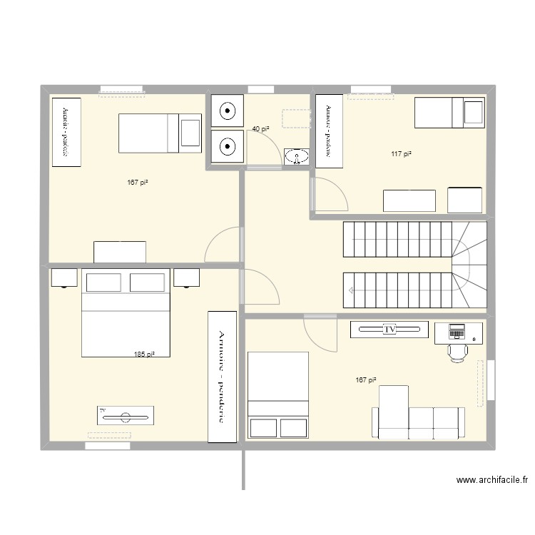 sous-sol. Plan de 0 pièce et 0 m2