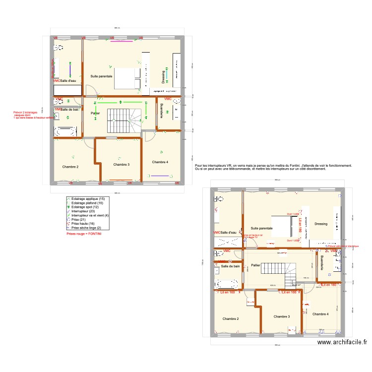 231 av marechal de lattre étage . Plan de 17 pièces et 193 m2