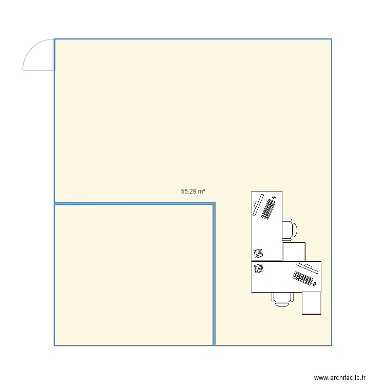 bureau v1. Plan de 0 pièce et 0 m2