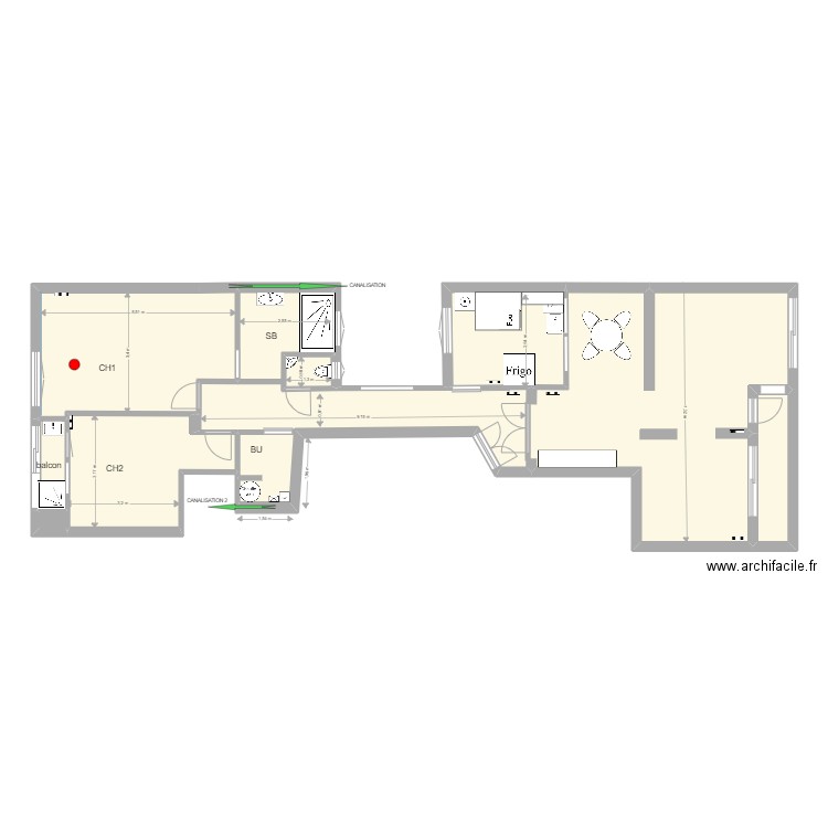 ARRIERE AVEC COTE v5 AetP . Plan de 0 pièce et 0 m2