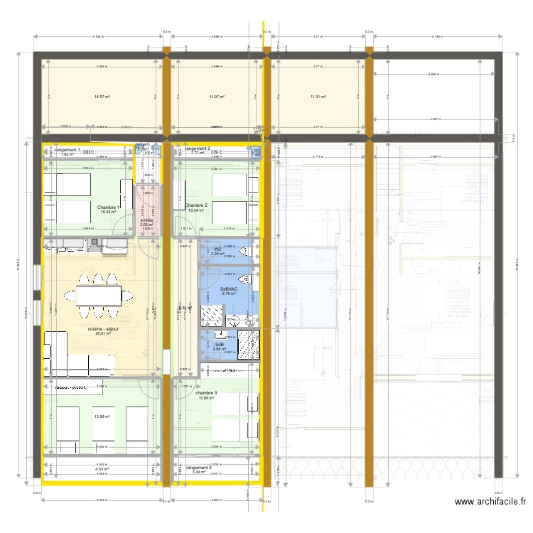 Beaucaire combles. Plan de 0 pièce et 0 m2