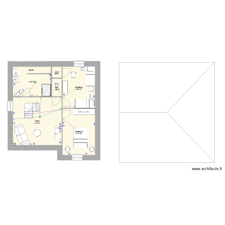 grenier pornic électricité. Plan de 0 pièce et 0 m2