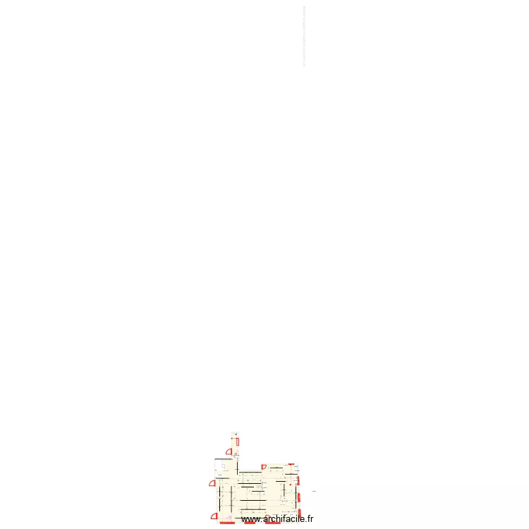 Emplacement du mobilier. Plan de 