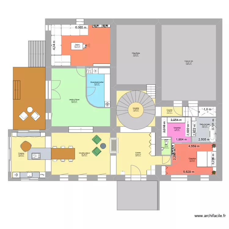 Saint-Martin-sur-La-Chambre - v&eacute;randa - JC. Plan de 83 pièces et 1177 m²