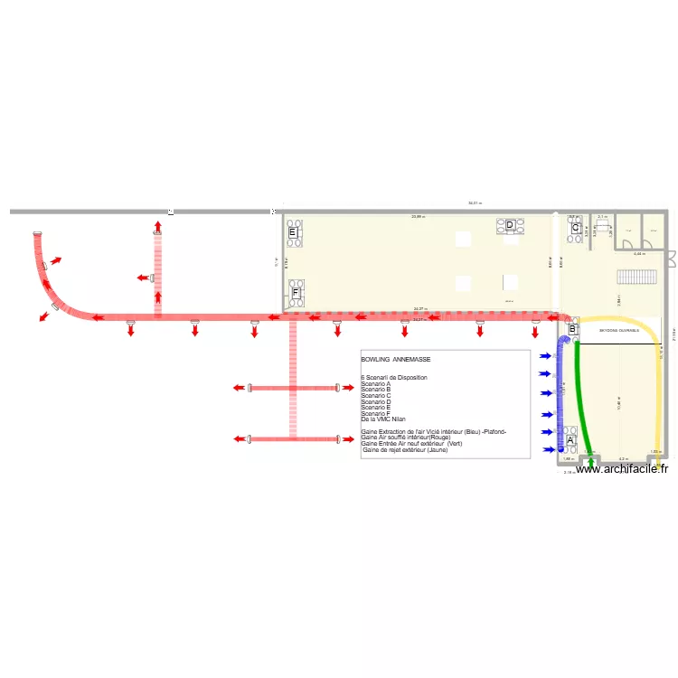 PLAN VMC DOUBLE FLUX THERMODYNAMIQUE. Plan de 3 et 414 m² PLAN VMC DOUBLE FLUX THERMODYNAMIQUE. Plan de 3 et 414 m²