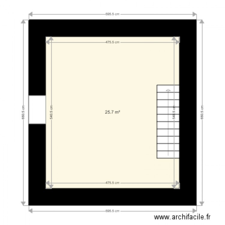 Etage garage. Plan de 0 pièce et 0 m2