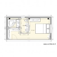 Chambre parentale avec baignoire angle