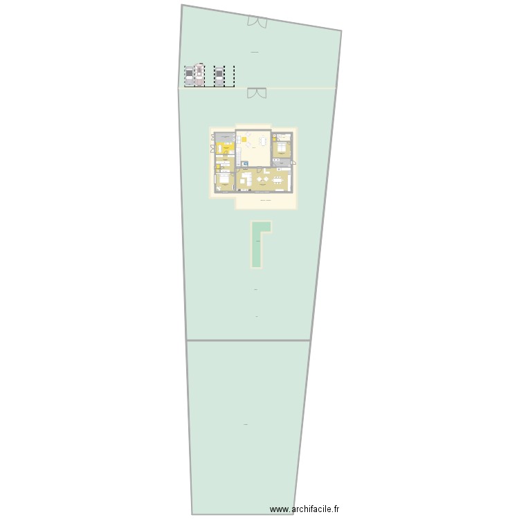 DAR KAREG II  2 CHAMBRES BAS ET 2 TERRASSE AVEC MEUBLES. Plan de 0 pièce et 0 m2