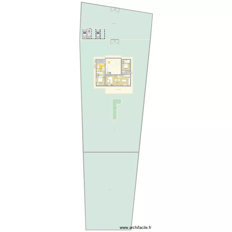DAR KAREG II  2 CHAMBRES BAS ET 2 TERRASSE AVEC MEUBLES. Plan de 