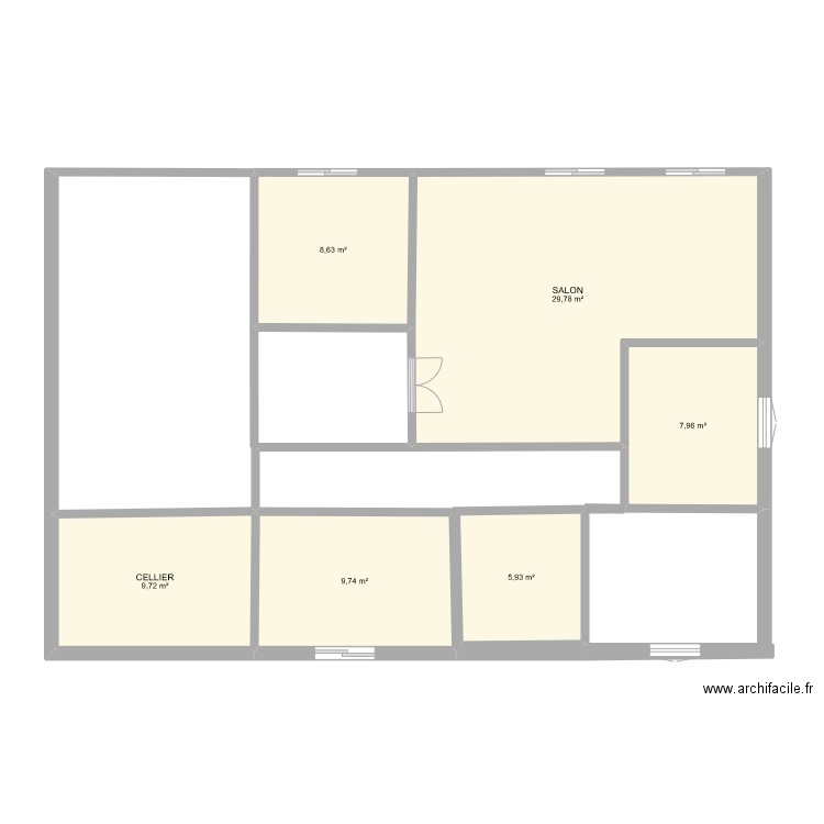 MAISON 1. Plan de 0 pièce et 0 m2