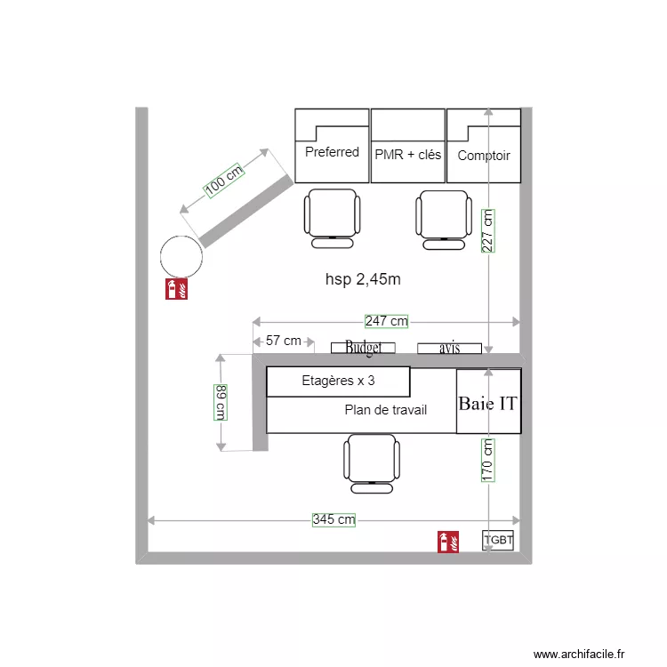 Dijon Gare projet. Plan de 