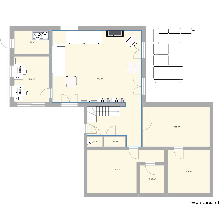 Marcy New avril 6. Plan de 9 pièces et 136 m2