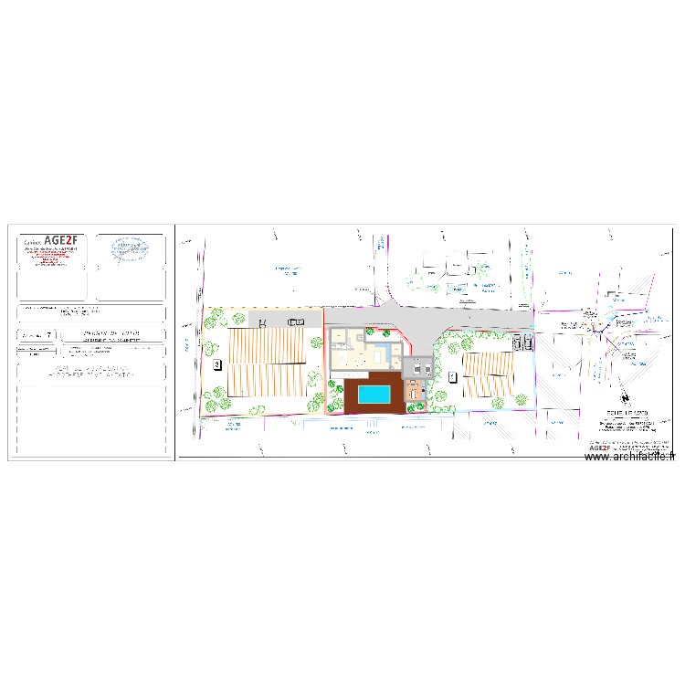 Projet maison Carqueiranne. Plan de 20 pièces et 364 m2